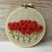 Burnt Orange Embroidered Wall Hanging