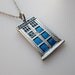 MINI Blue Police Box Necklace.