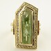 Pillar, a raw gem Ring in 18k Gold