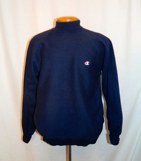 vintage 1980s Champion sweatshirt navy blue C logo XL