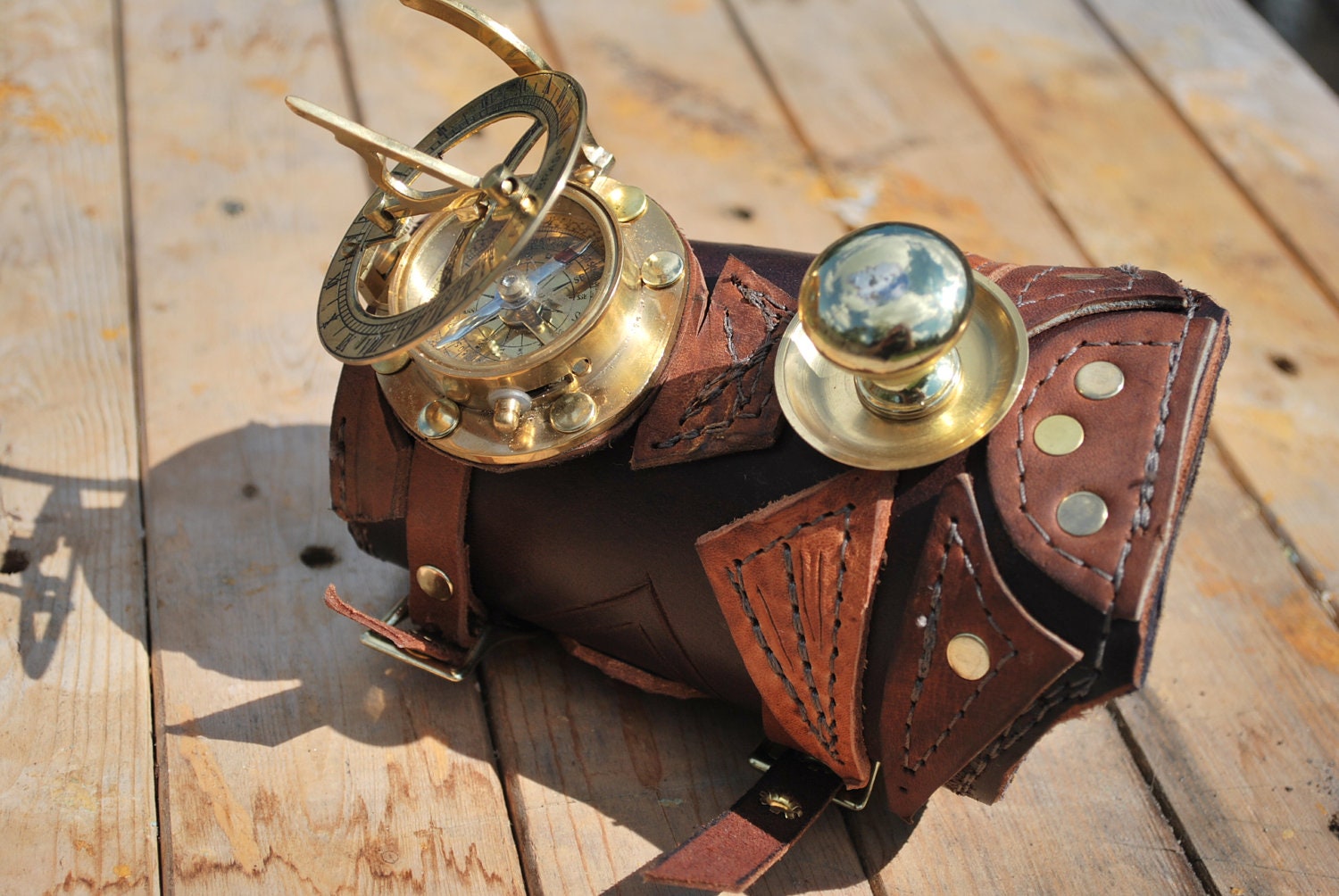 Navigators wrist watch (no batteries needed for the life of your arm) Sewn