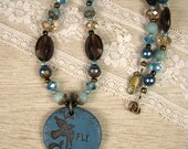 Soaring Aqua Necklace - As featured in 101 Bracelets, Necklaces, and Earrings 2012