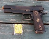 Steampunk cyber shot gun Victorian sci-fi pirate BB Airsoft  Spring GUN---ZOMBIE killer-- Mini Vampire