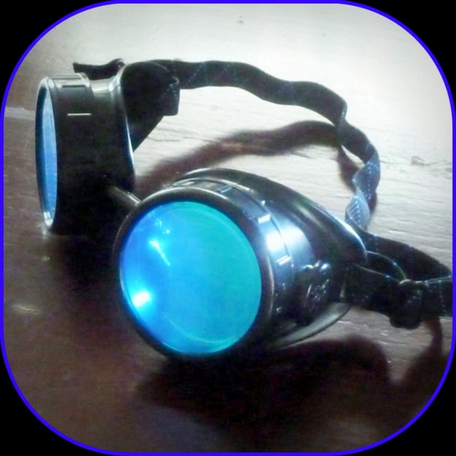 Steampunk  goggles glasses Time Travel Crazy Scientist's Oculo-Vision Tool welding cyber punk biker gothic rave