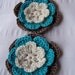 Crochet flower motif 2.5 inch cotton
