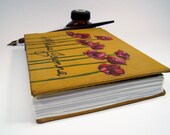 Hand Bound Journal, Medium Leather Journal, Custom Design