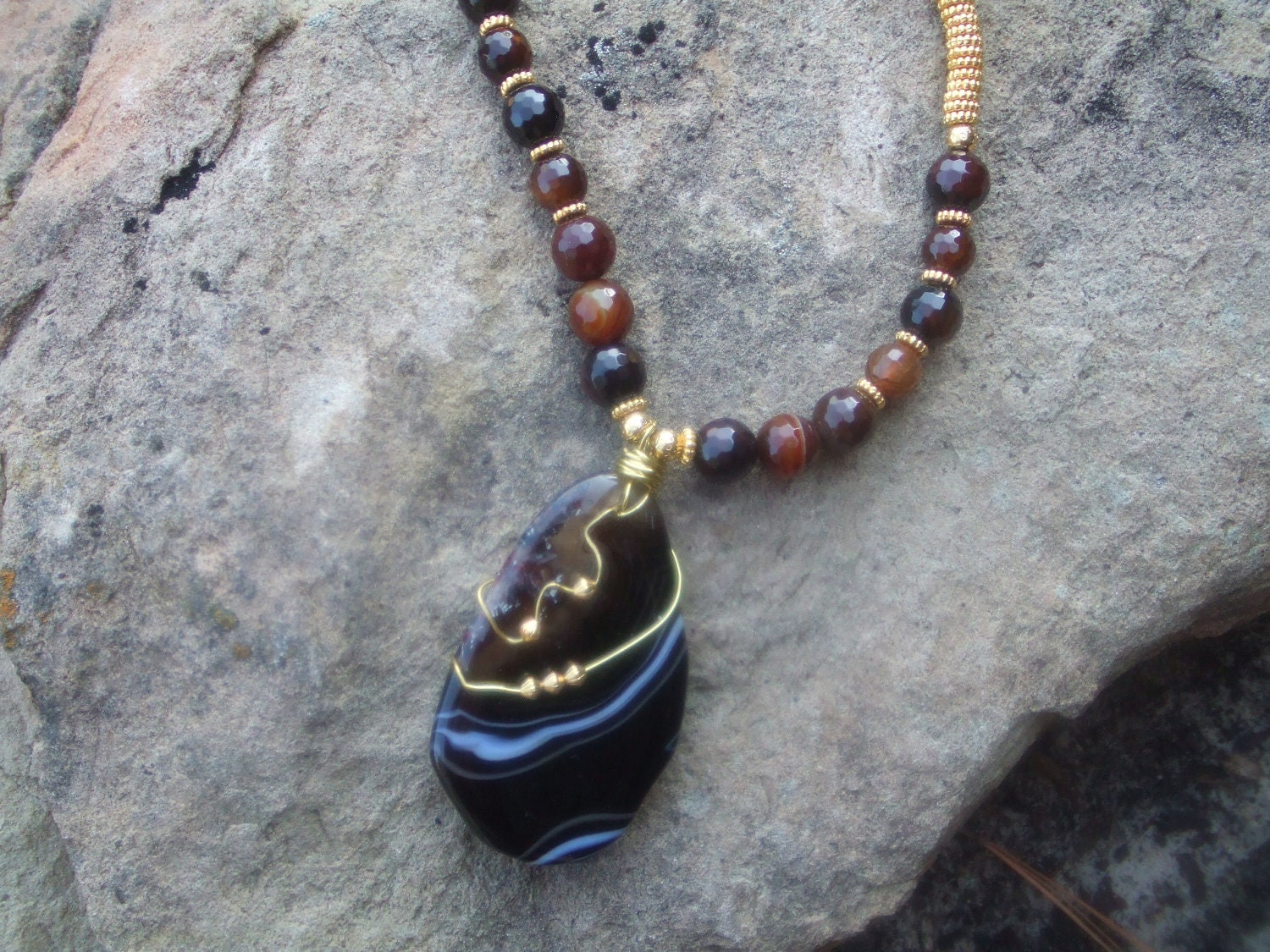 Brown/Black Fire Agate