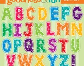 Buy 2 Sets, Get 2 Sets FREE - Digital Clipart - Spotted Alphabet