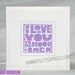 Baby Room Decoration  I Love You to the Moon and Back Sign Fine Art Print