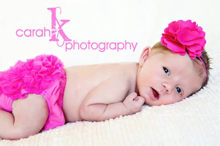 BEST DEAL- Chiffon Ruffle Bum Baby Bloomer and Headband Set hot Pink- Choose your Size - Photo Prop- MY2LILPIXIES