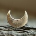 Lunar Ring - sterling silver moon ring - crescent moon - goddess ring