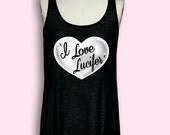 LOVE LUCIFER long semi-sheer tank