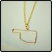 Choose Your State Wire Outline Necklace - Ohio Shown