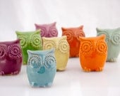 small ceramic owlet  - choose your color
