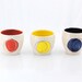 cup tumbler minimal in white and red