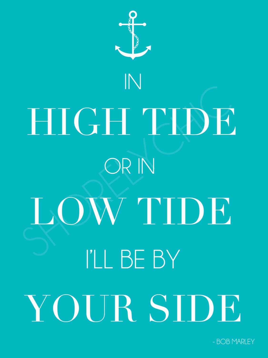 High Tide or Low Tide Anchor Print