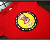 Personalized Race Car Birthday Design - Available in various sizes and colors