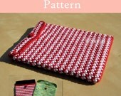 Instant Download PDF Crochet Pattern Red and White iPad Case - ENGLISH Instructions