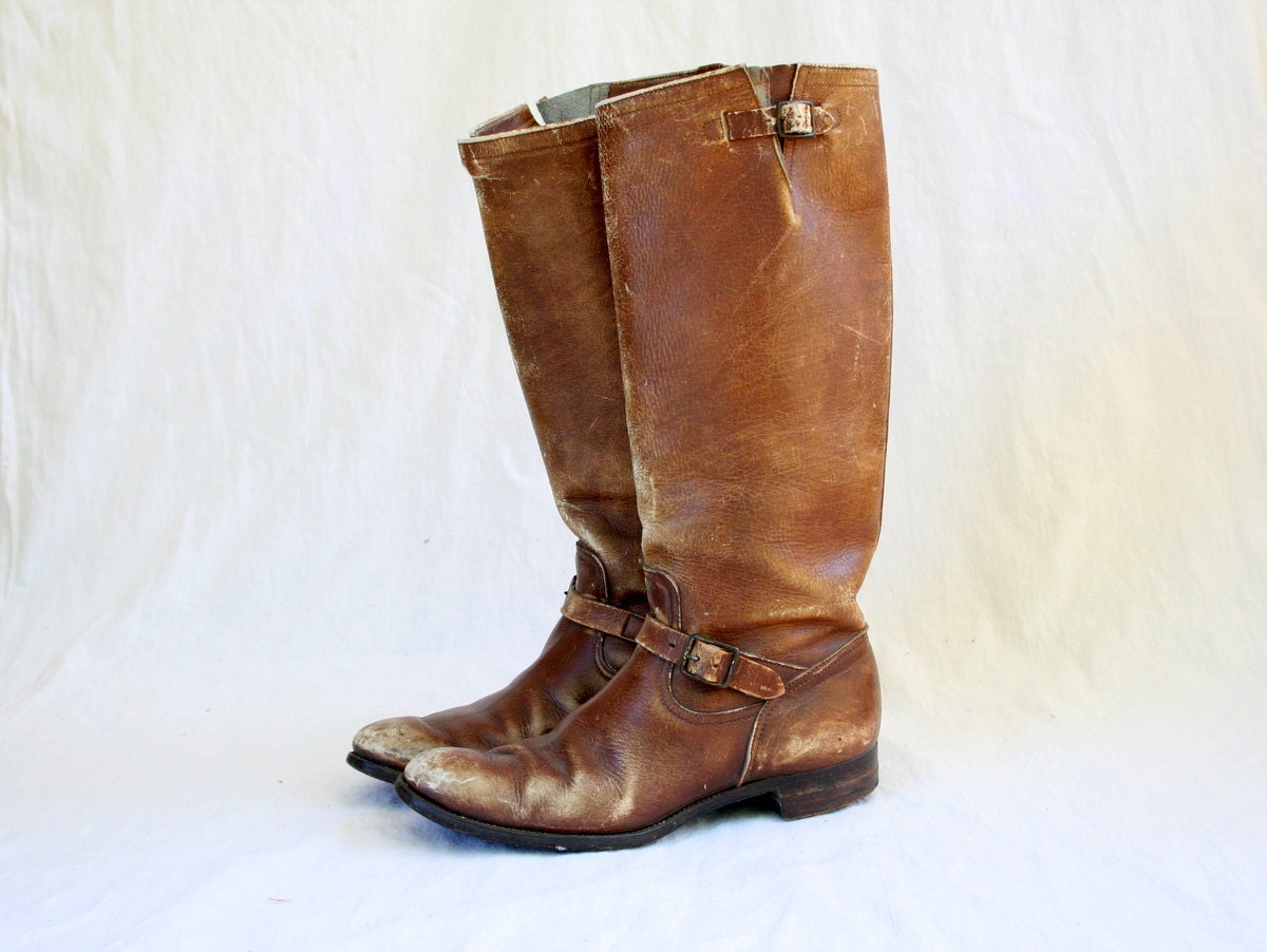 Vintage Knee High Riding Boots Womens Size 6 by RubyChicBoutique