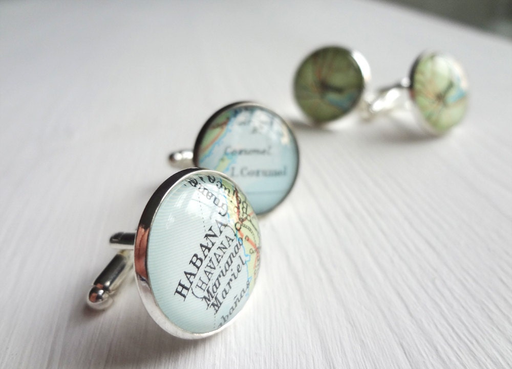 1 x pair of silver custom cufflinks for Julie - Adelaide, Australia - to inc airport if poss