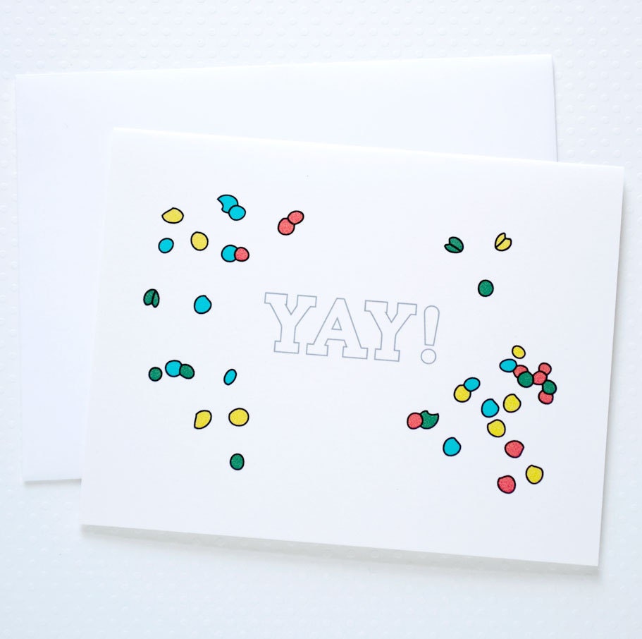 Confetti Note Card