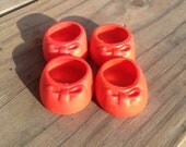 Vintage My Little Pony Ponywear - Red Bow Shoes for Adult Ponies