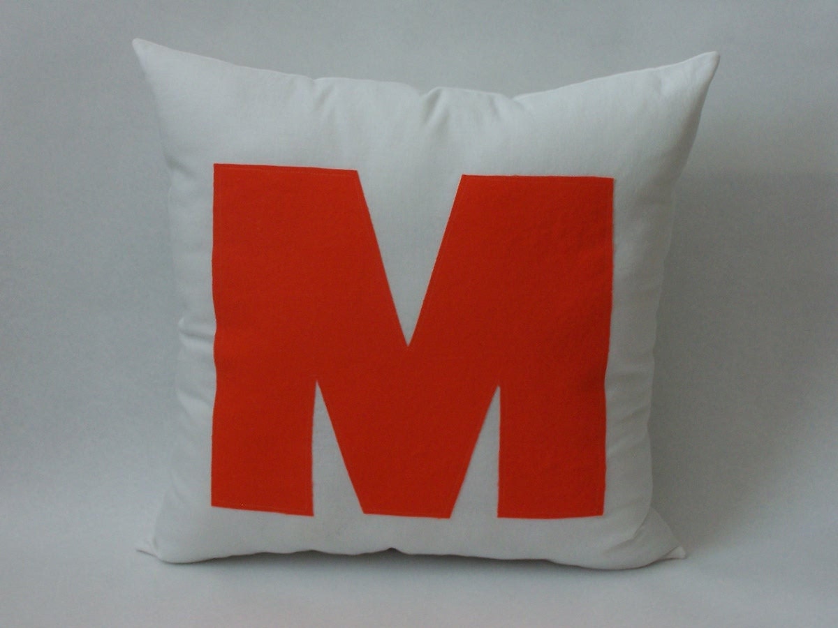 Big and Bold Personalized Initial Pillows
