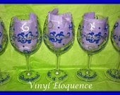 5 Bling Wine Glasses