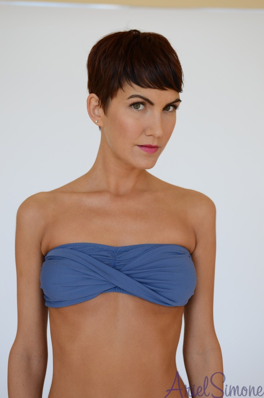 BYOS: Twist Front Bandeau Top, Swimsuit Top