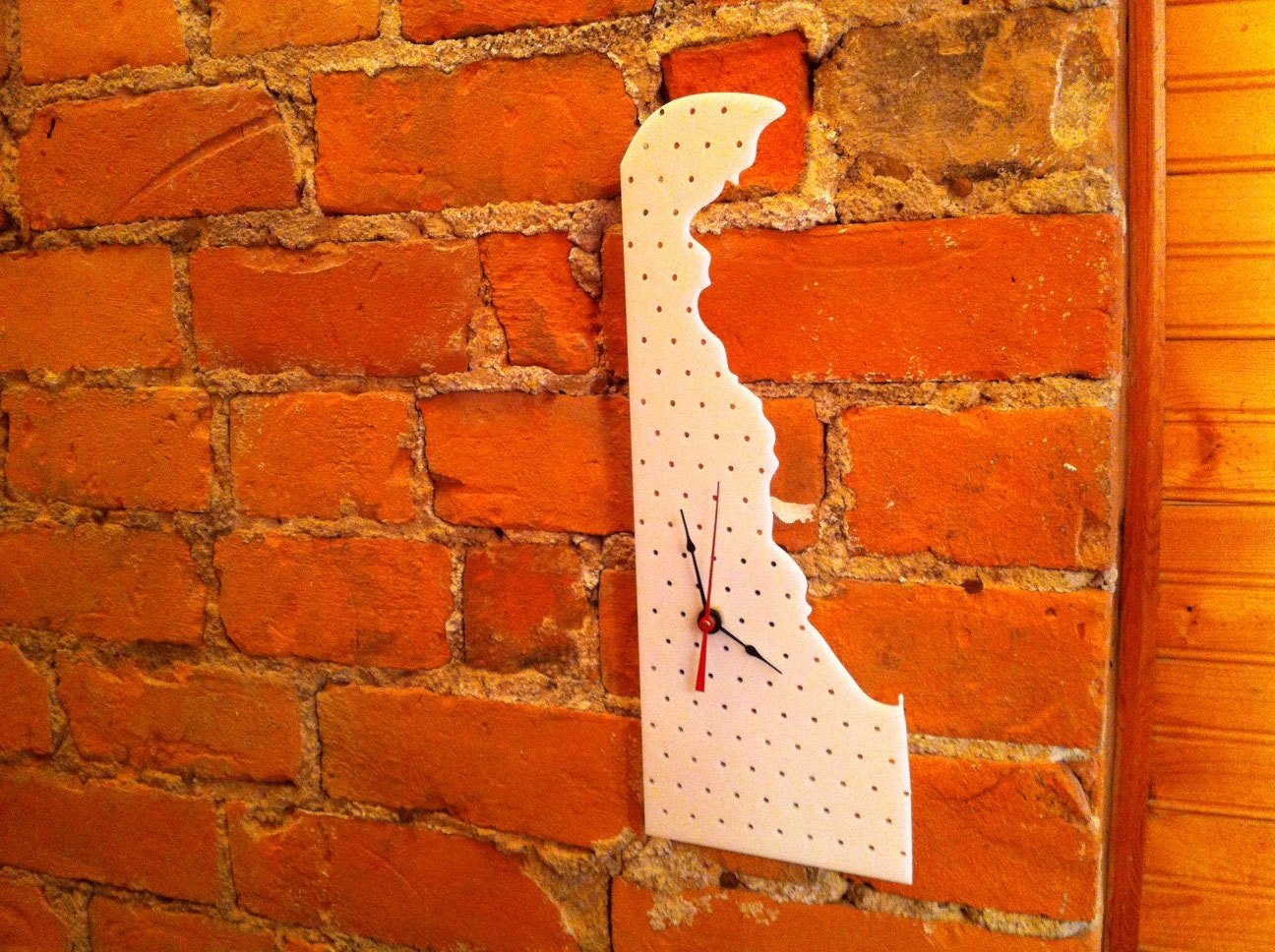 Laser Cut Delaware Wall Clock
