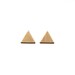 simple brass triangle studs