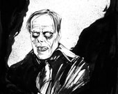 Lon Chaney as Phantom of the Opera - fan art by Joëlle Jones