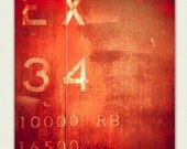 Chicago photograph - urban photograph, street photography - Four - Etsy wall art , man cave wall art, crimson red, Urban print, for the dude