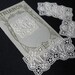 Antique monogram embroidery M - vintage supply for handmade projects