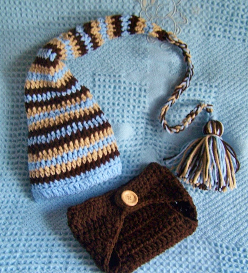 Baby Stocking Cap Photography Prop Set You Pick The Colors And Size Newborn To Tweleve Month