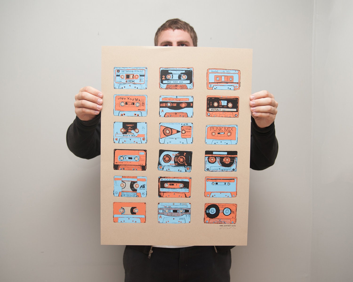 Mix Tapes Screen Print