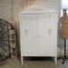 Painted Cottage Chic Shabby White Vintage Armoire AM257