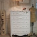 Painted Cottage Chic Shabby White French Dresser CH368