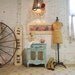 Painted Cottage Chic Shabby Tea Stained Night Table NT441