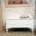 Painted Cottage Chic Shabby White Romantic Hope Chest VF295