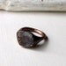 Copper Boulder Opal Ring Stone October Birthstone Natural Raw Patina Artisan