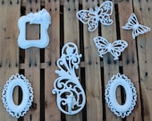 CLEARANCE Vintage Collection of Homco and Burwood mirror frames sconce and 3 Butterflies