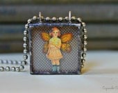Captured Fairy Shadow Box Dimensional Pendant