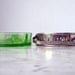 Green Relish Server // Divided With Pierced Metal Basket