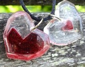 You Are The Missing Piece... Legend of Zelda Inspired Heart Piece and 3/4 Container Friendship Necklace Set