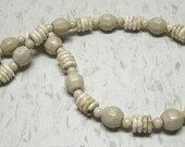 Cream Agate Necklace - Tan - Beige - Sand - Natural - Gemstone