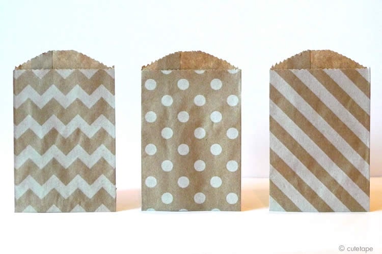Mini Kraft Paper Bags 2.75 x 4 Pack of 20