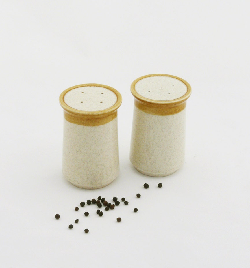 Vintage Seventies Stoneware Salt & Pepper