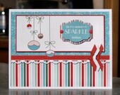 Set of Four Festive Handmade Christmas Cards - Stampin Up Sweet Serendipity