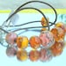 Lampwork Necklace, Artisan Handmade Lampwork Jewelry with Lampwork Bubble Beads